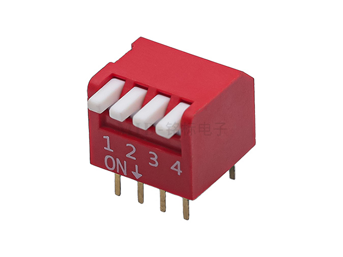 DIP側撥開關 4P 常開2.54pitch