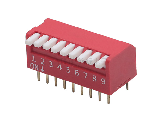 9P側(cè)撥開關(guān)24.3*12.68*9.48mm（2.54）