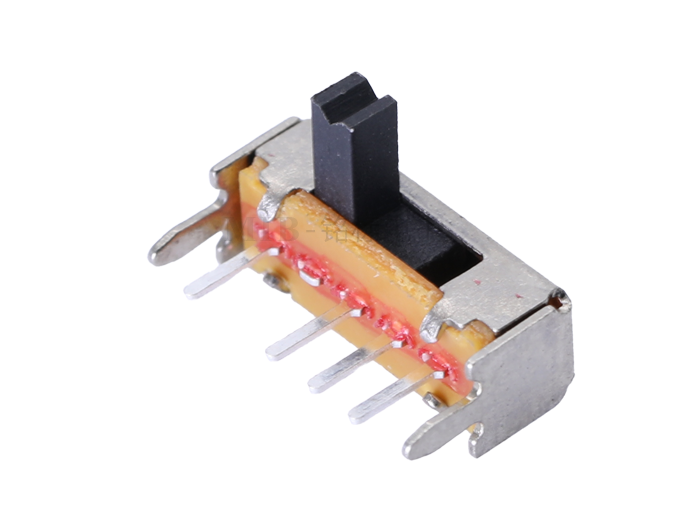 大電流臥式插腳撥動開關三檔