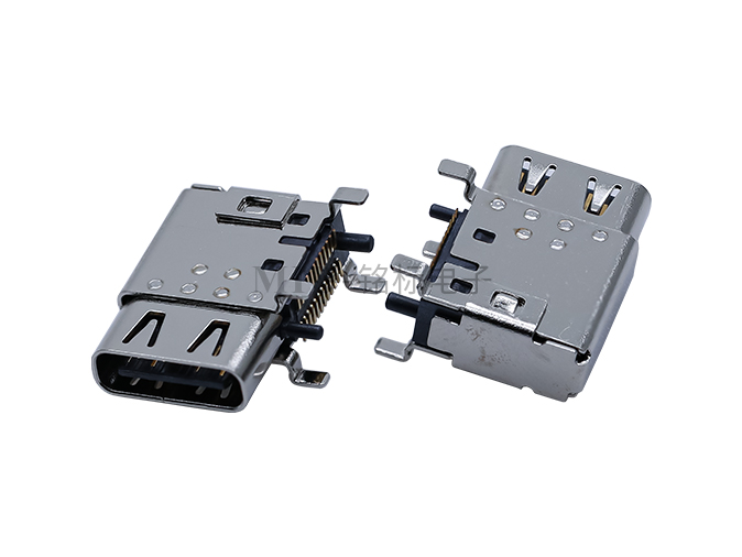 雙殼側插 Type-c USB 連接器